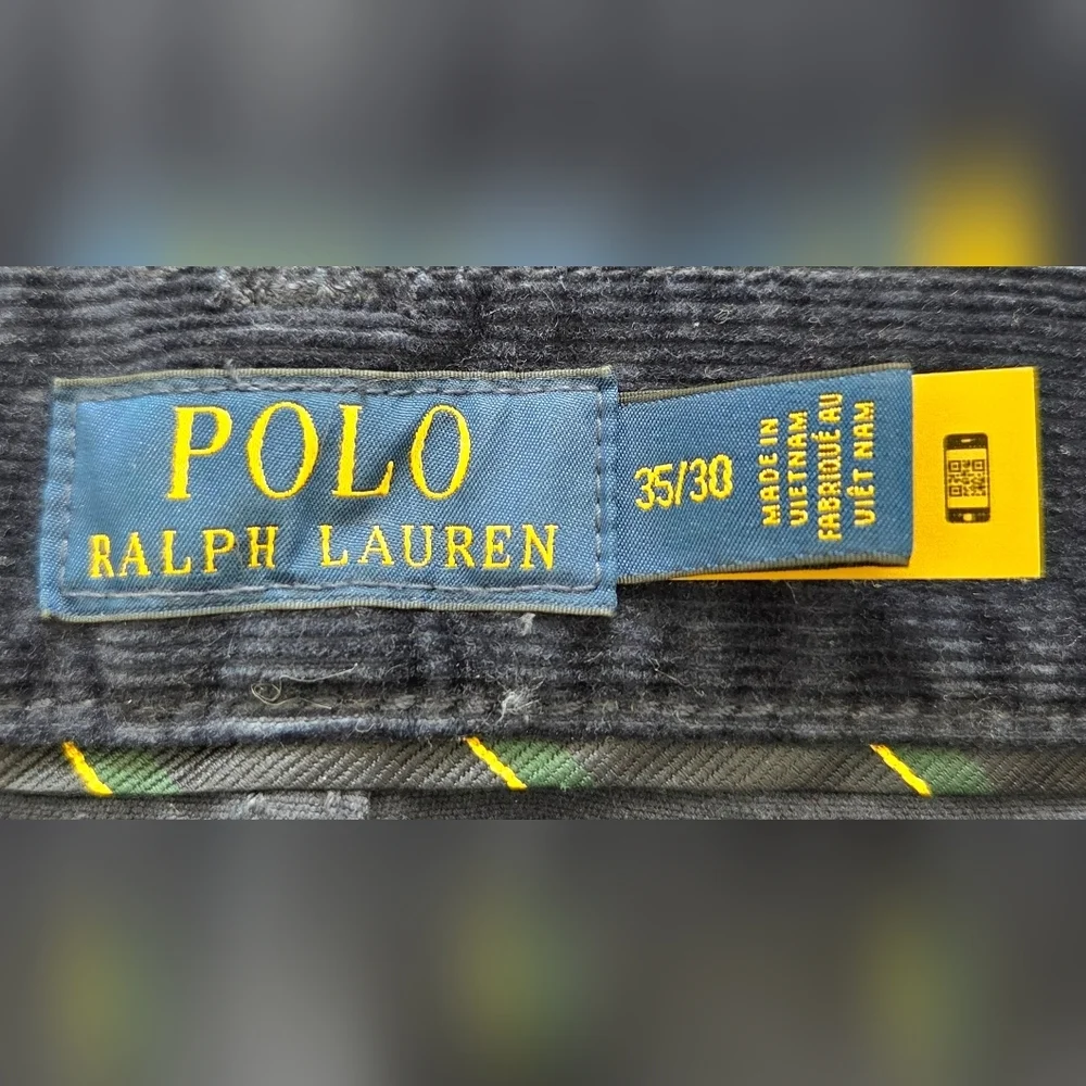 NWT POLO RALPH LAUREN VARICK SLIM STRAIGHT CORDUROY PANTS.